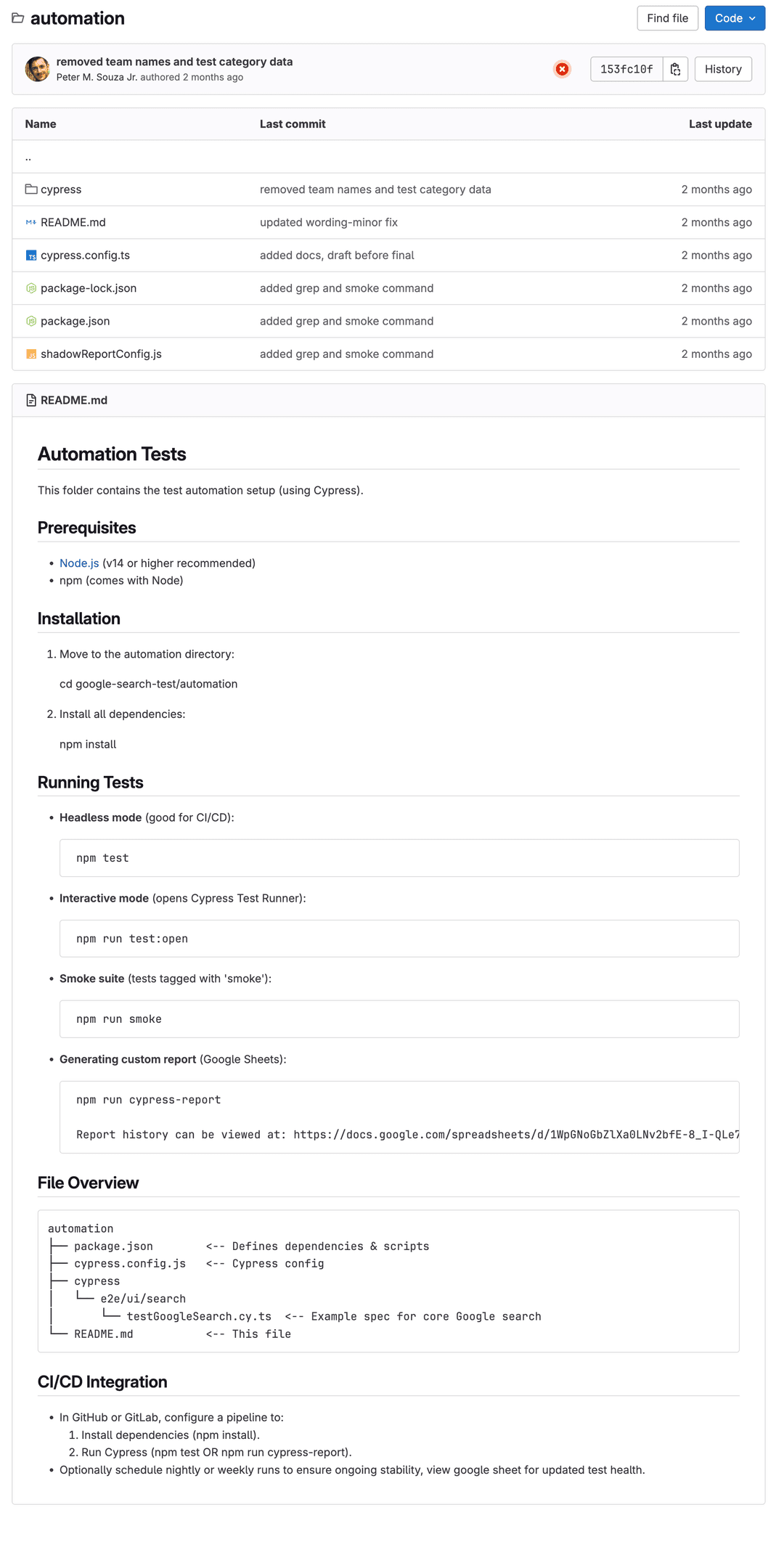 E2E Testing Examples